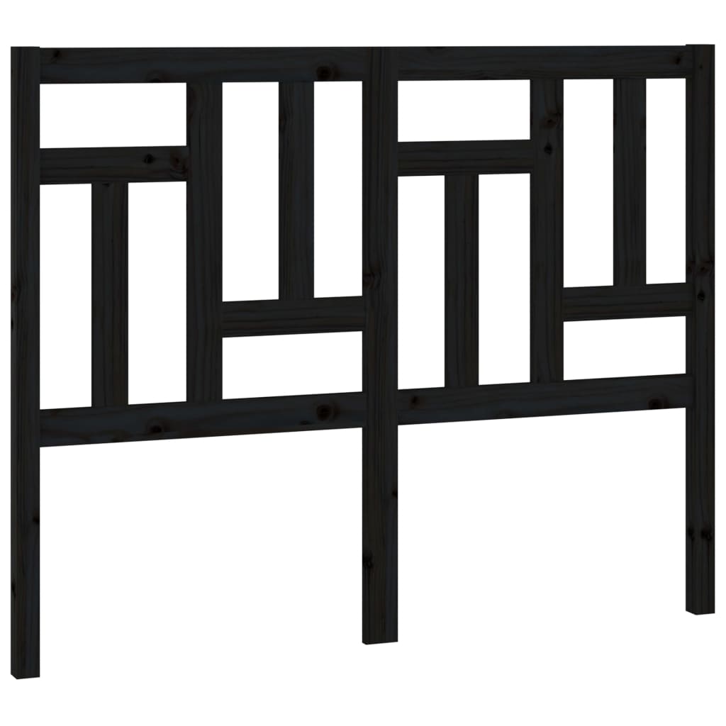 Hoofdbord 155,5X4X100 Cm Massief Grenenhout Zwart