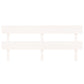 Hoofdbord 184X3X81 Cm Massief Grenenhout Wit