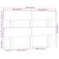 Hoofdbord 204X3X81 Cm Massief Grenenhout Wit