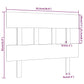 Hoofdbord 93,5X3X81 Cm Massief Grenenhout Wit