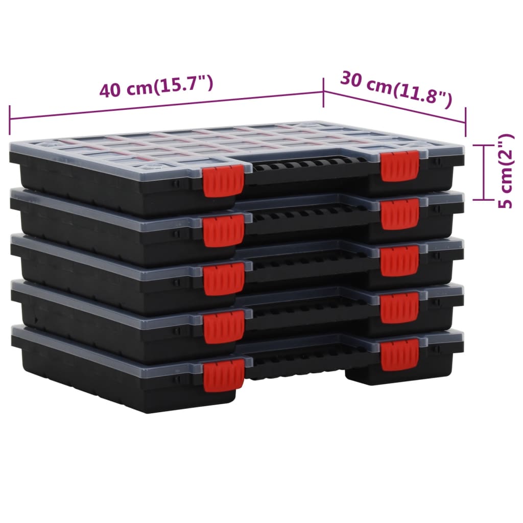 Assortimentsdozen 5 St 40X30X5 Cm Polypropeen