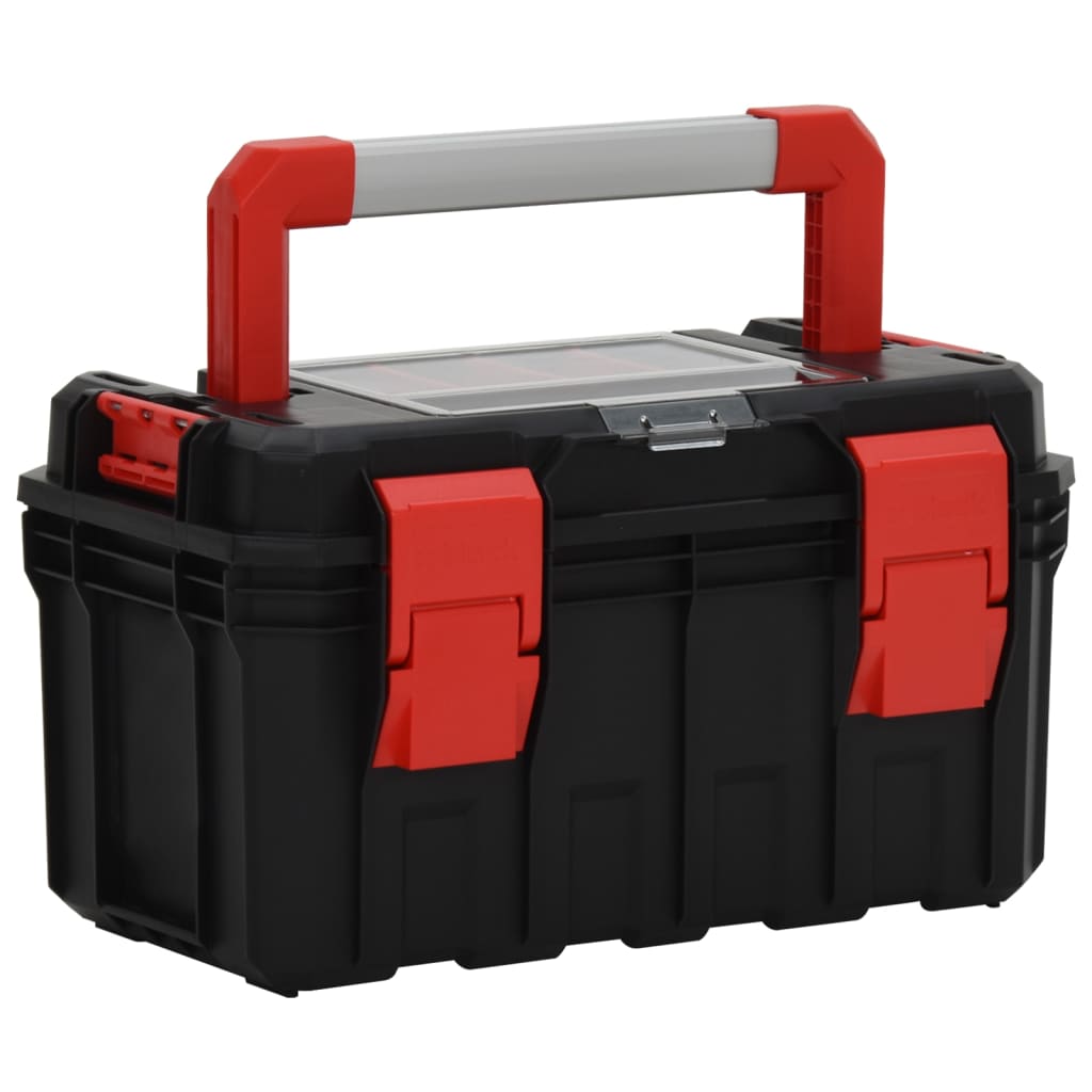 Gereedschapskist 45X28X26,5 Cm Zwart En Rood