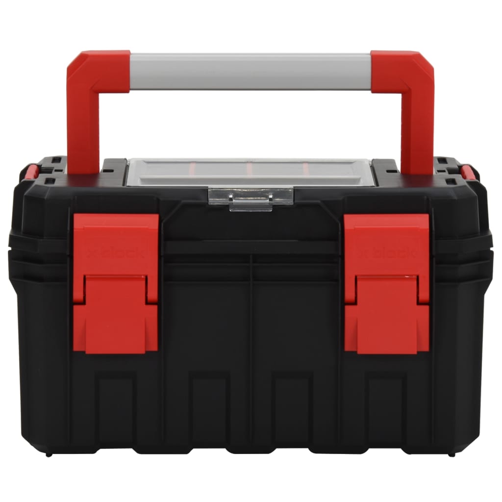Gereedschapskist 45X28X26,5 Cm Zwart En Rood
