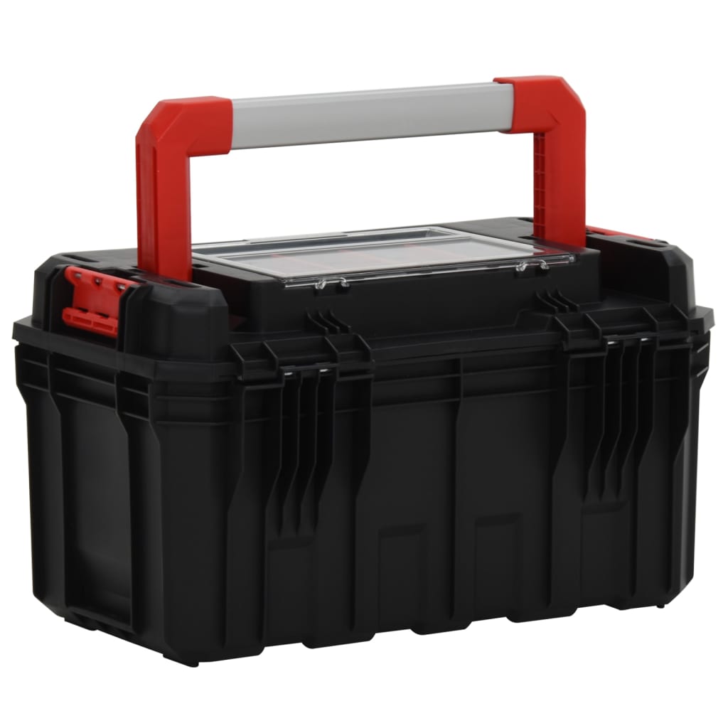 Gereedschapskist 45X28X26,5 Cm Zwart En Rood