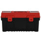 2 St Gereedschapskisten Polypropeen Zwart En Rood