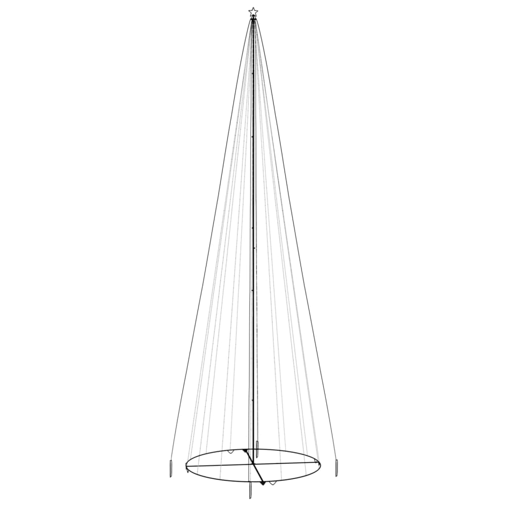 Kegelkerstboom 1134 Led's Blauw 230X800 Cm