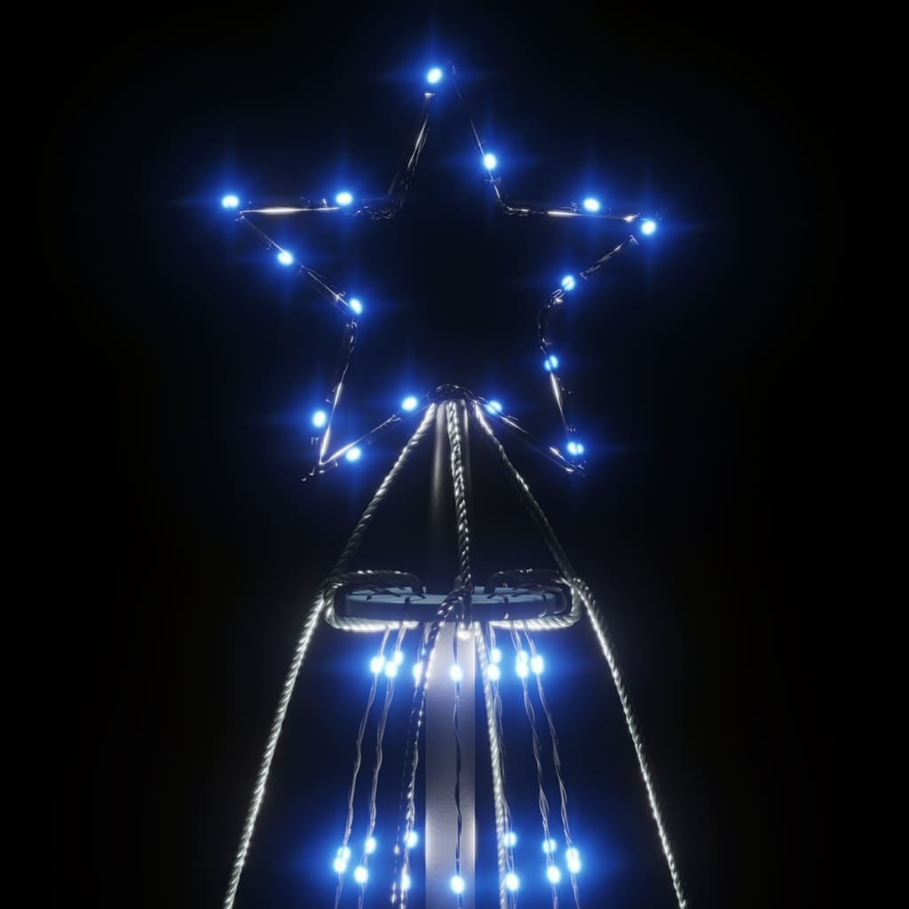 Kegelkerstboom 1134 Led's Blauw 230X800 Cm