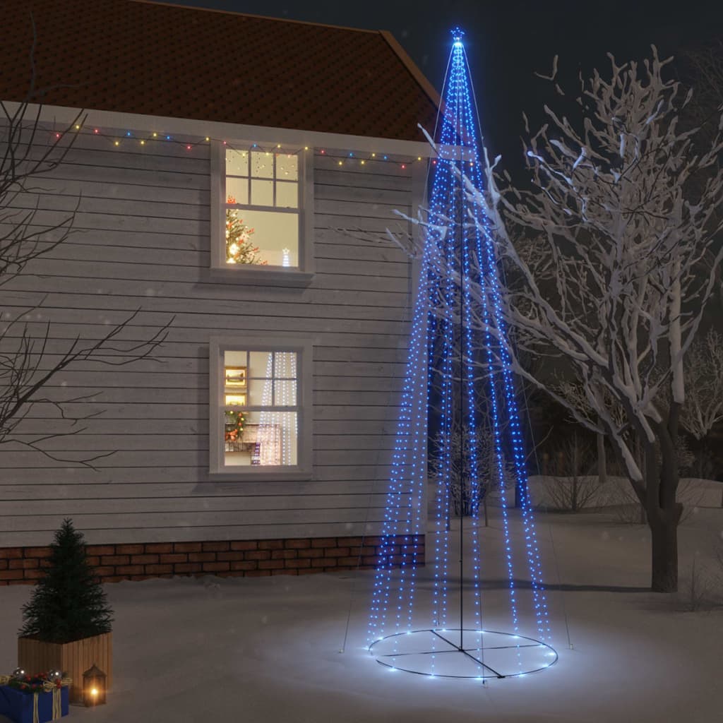 Kegelkerstboom 1134 Led's Blauw 230X800 Cm