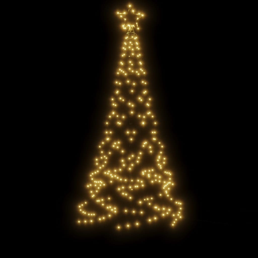 Kerstboom Met Grondpin 200 Led's Warmwit 180 Cm