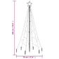 Kerstboom Met Grondpin 200 Led's Warmwit 180 Cm
