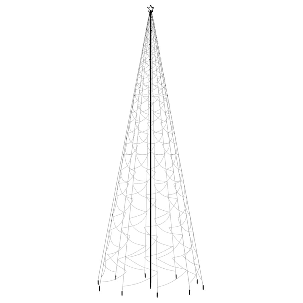Kerstboom Met Grondpin 3000 Led's Meerkleurig 800 Cm