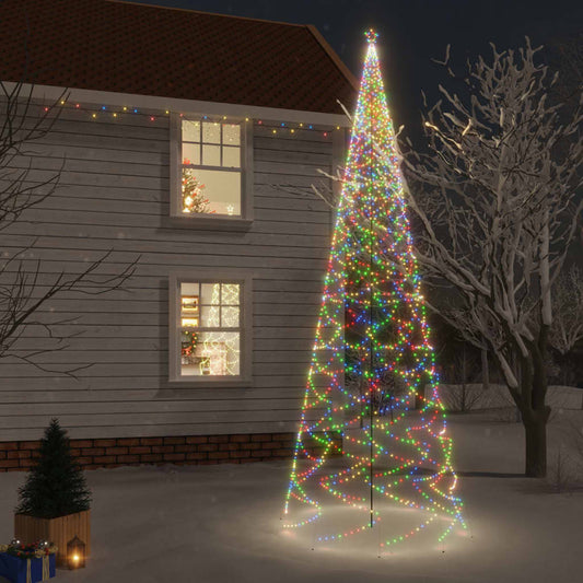 Kerstboom Met Grondpin 3000 Led's Meerkleurig 800 Cm