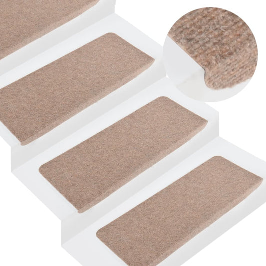 Trapmatten Zelfklevend 15 St 65X28 Cm Beige