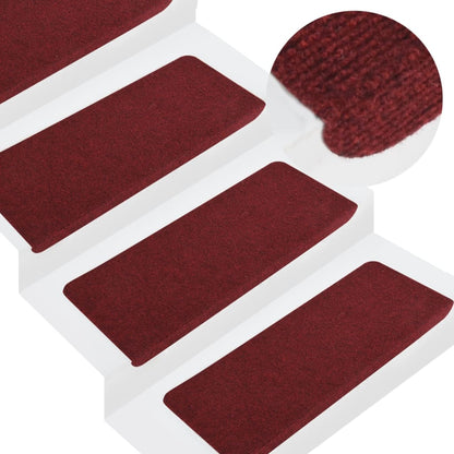 Trapmatten Zelfklevend 15 St 65X28 Cm Rood