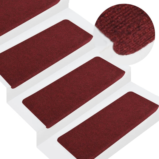 Trapmatten Zelfklevend 15 St 65X28 Cm Rood