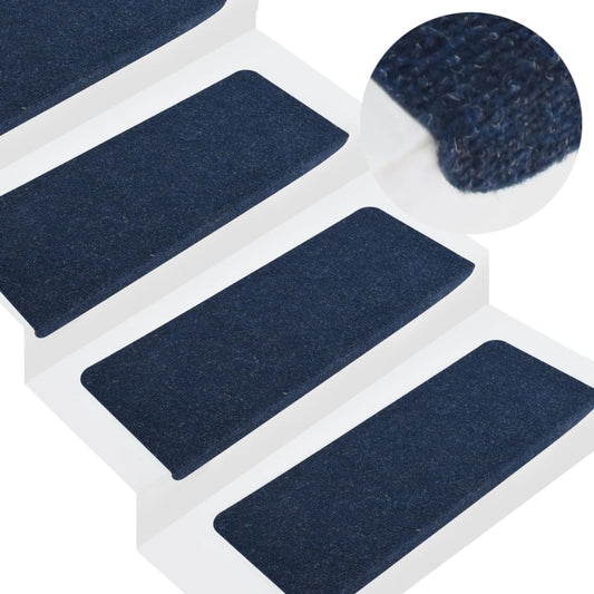 Trapmatten Zelfklevend 15 St 65X28 Cm Blauw
