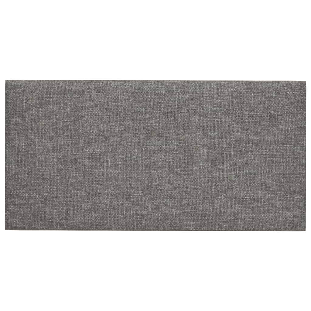 Wandpanelen 12 St 0,54 M² 30X15 Cm Stof Lichtgrijs