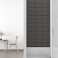 Wandpanelen 12 St 0,54 M² 30X15 Cm Stof Donkergrijs