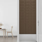 Wandpanelen 12 St 0,54 M² 30X15 Cm Stof Bruin