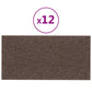 Wandpanelen 12 St 0,54 M² 30X15 Cm Stof Taupe