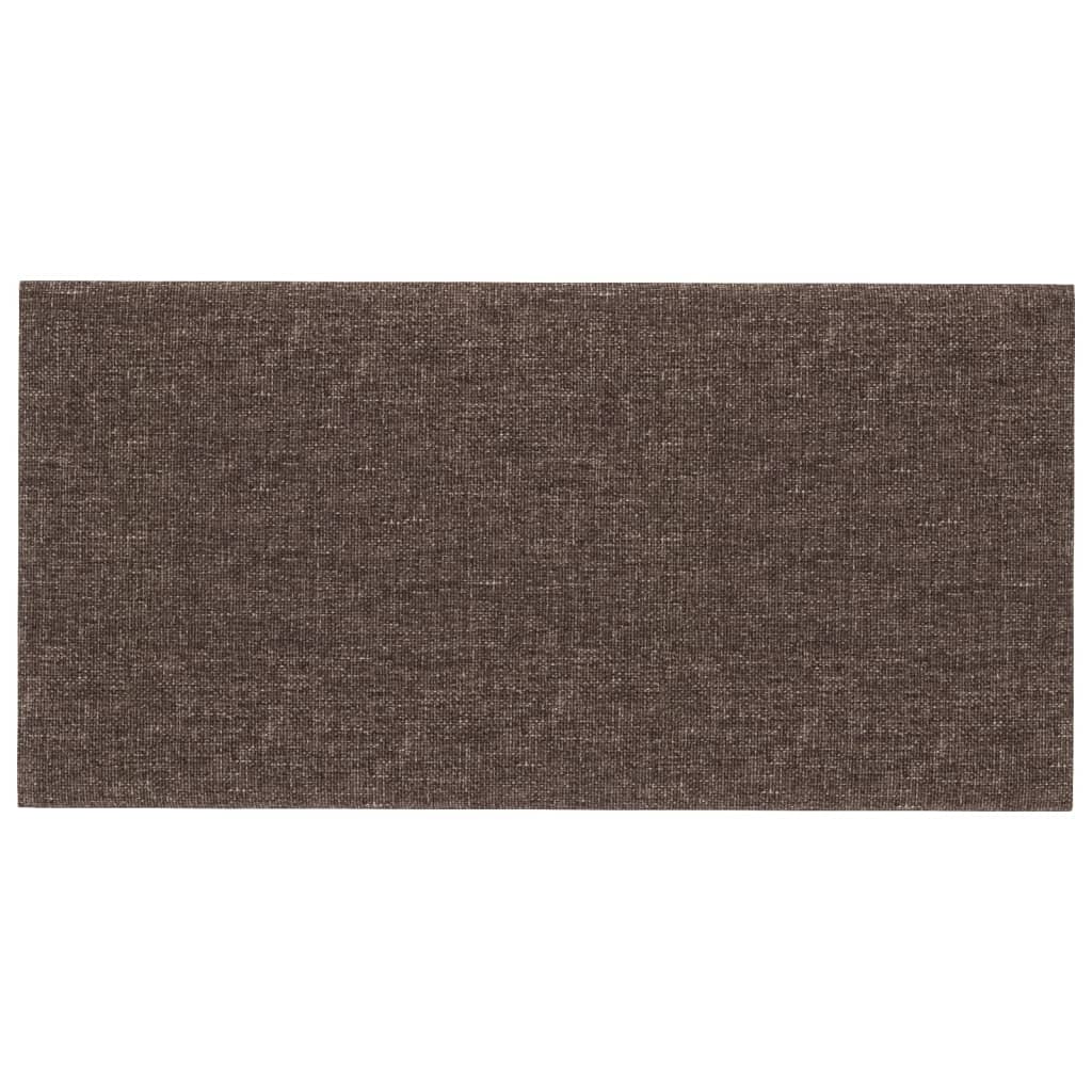Wandpanelen 12 St 0,54 M² 30X15 Cm Stof Taupe