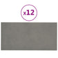 Wandpanelen 12 St 0,54 M² 30X15 Cm Fluweel Lichtgrijs