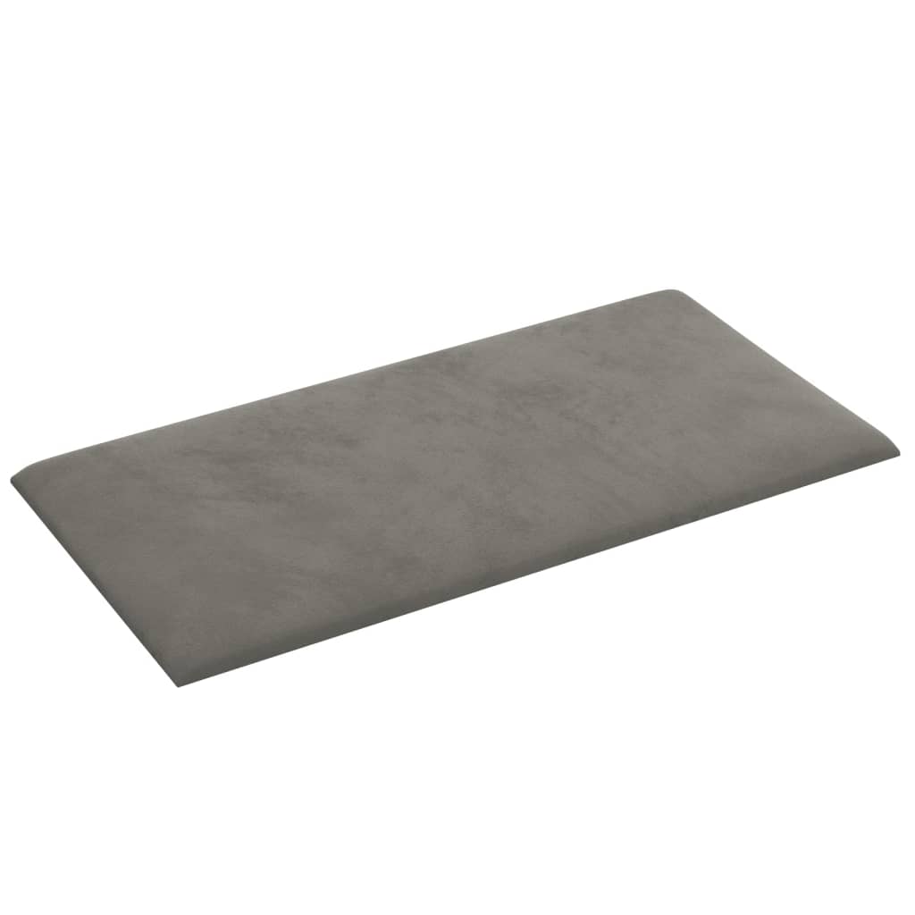 Wandpanelen 12 St 0,54 M² 30X15 Cm Fluweel Lichtgrijs