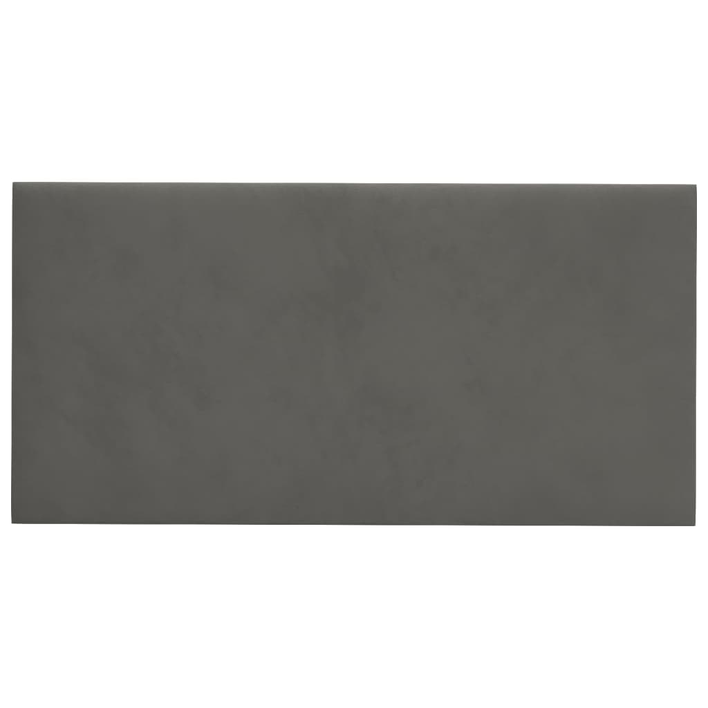 Wandpanelen 12 St 0,54 M² 30X15 Cm Fluweel Donkergrijs