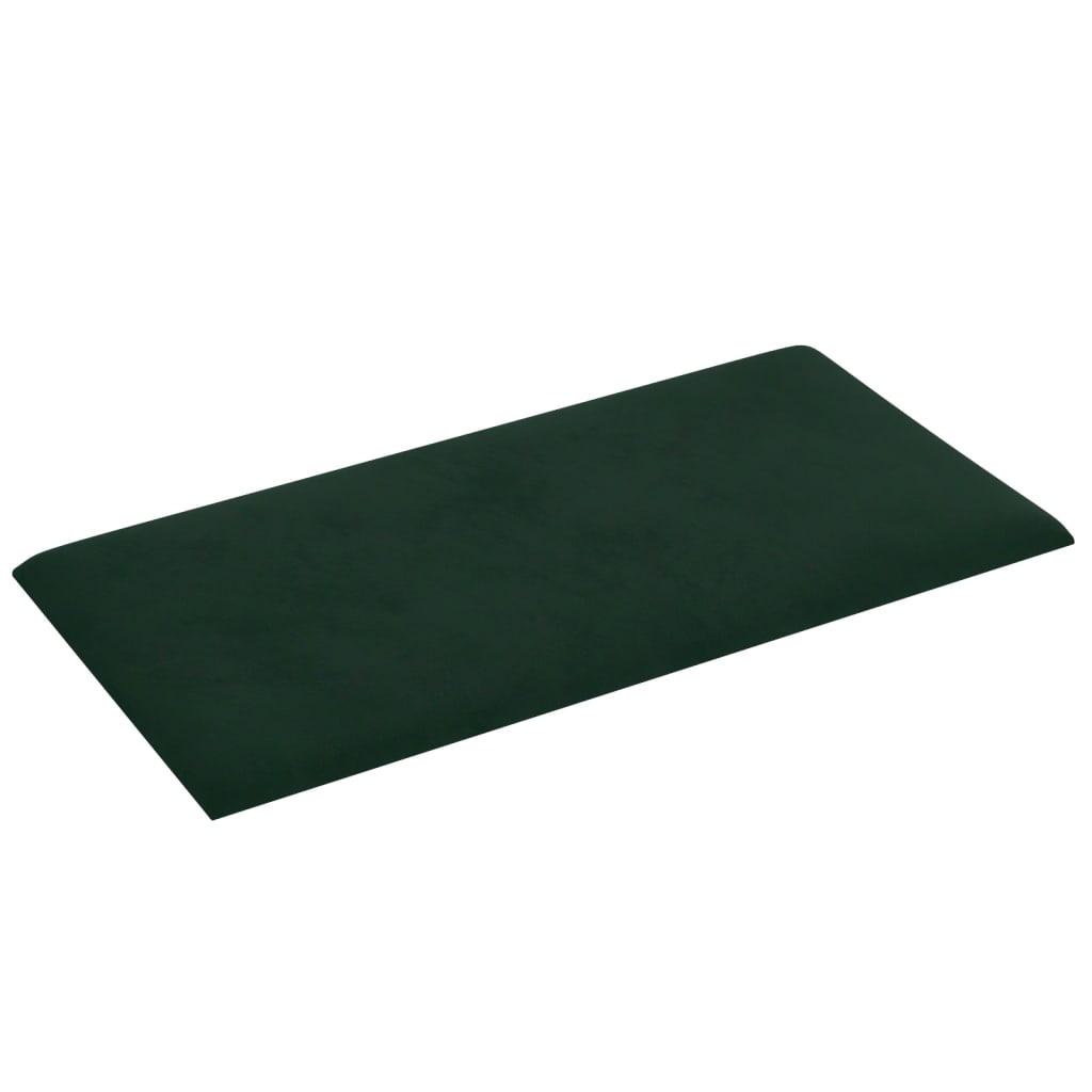 Wandpanelen 12 St 0,54 M² 30X15 Cm Fluweel Donkergroen