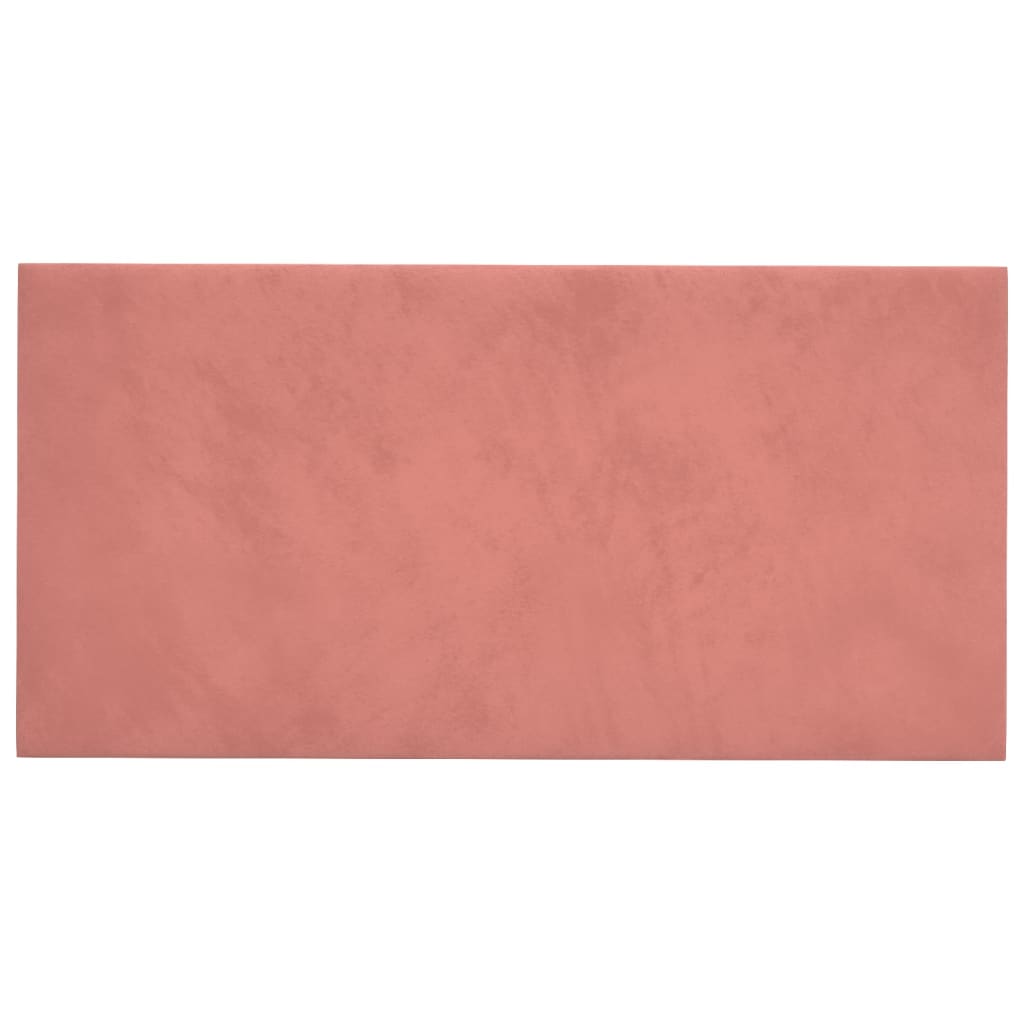 Wandpanelen 12 St 0,54 M² 30X15 Cm Fluweel Roze