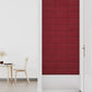 Wandpanelen 12 St 0,54 M² 30X15 Cm Fluweel Wijnrood