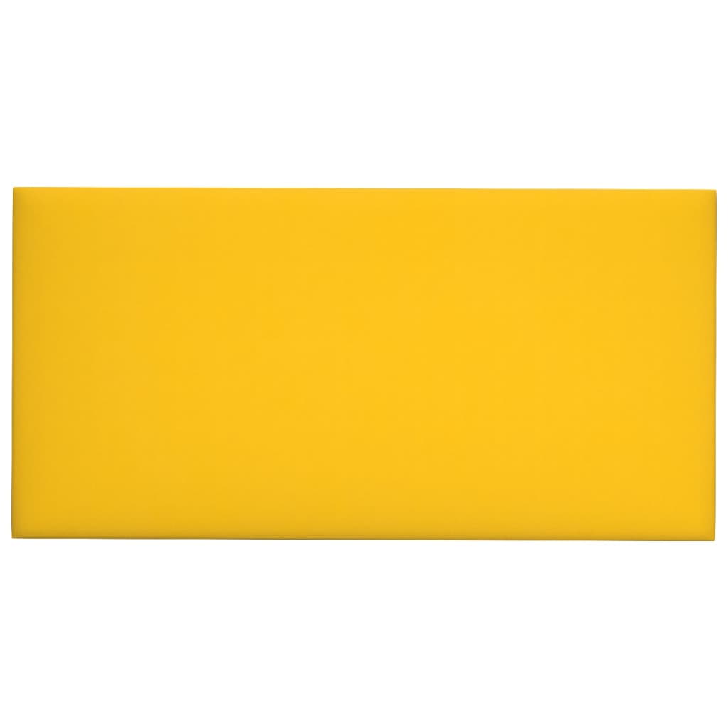 Wandpanelen 12 St 0,54 M² 30X15 Cm Fluweel Geel