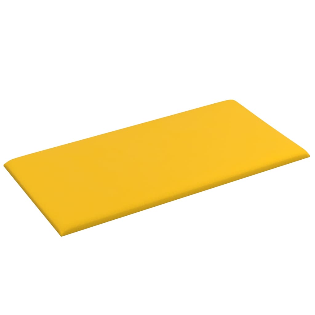 Wandpanelen 12 St 0,54 M² 30X15 Cm Fluweel Geel