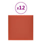 Wandpanelen 12 St 1,08 M² 30X30 Cm Kunstleer Rood