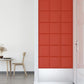 Wandpanelen 12 St 1,08 M² 30X30 Cm Kunstleer Rood