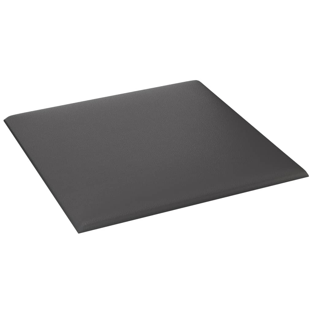 Wandpanelen 12 St 1,08 M² 30X30 Cm Kunstleer Grijs