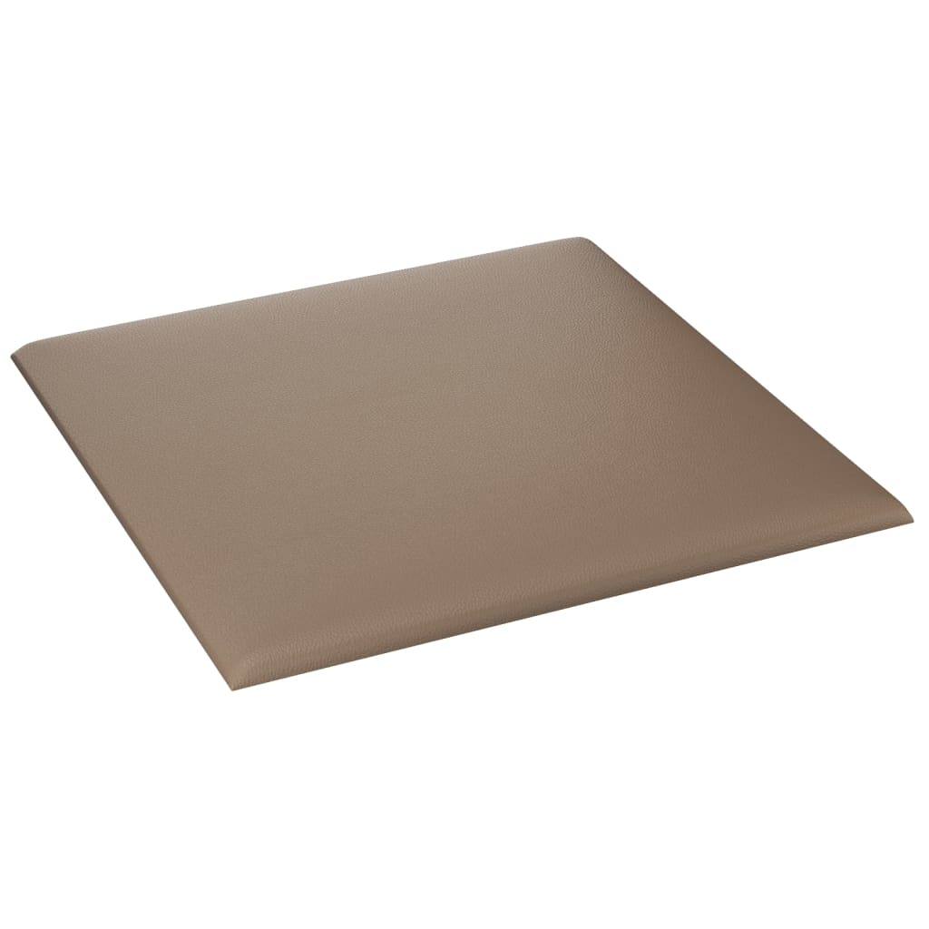 Wandpanelen 12 St 1,08 M² 30X30 Cm Kunstleer Cappuccinokleurig