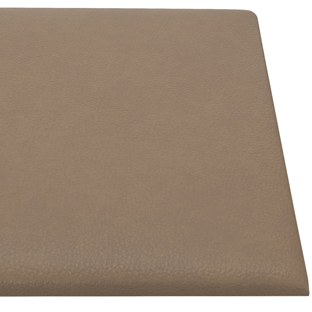 Wandpanelen 12 St 1,08 M² 30X30 Cm Kunstleer Cappuccinokleurig