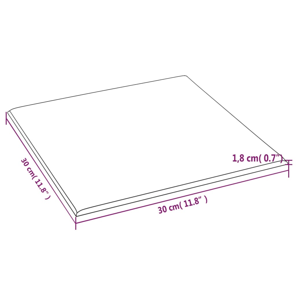 Wandpanelen 12 St 1,08 M² 30X30 Cm Kunstleer Bruin
