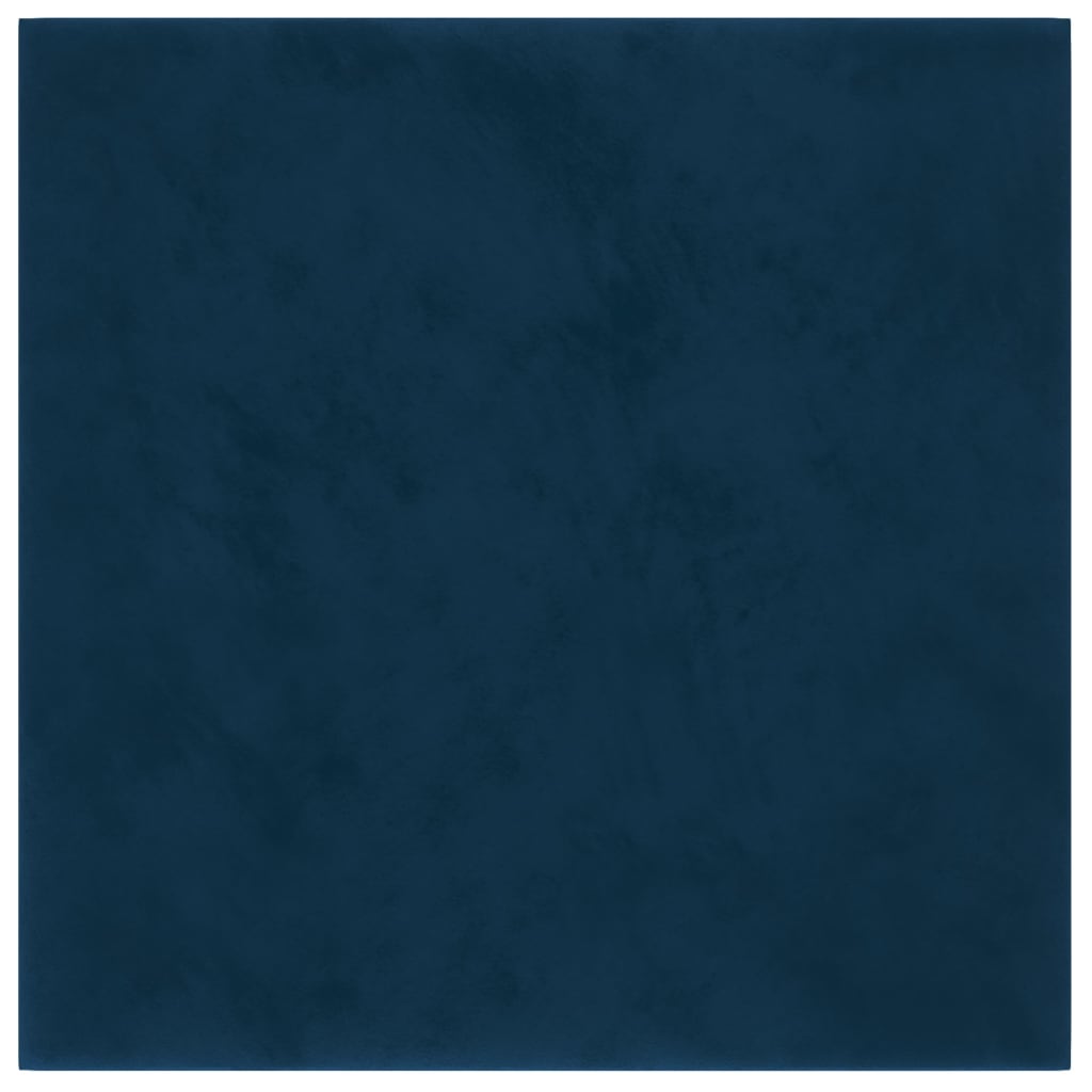 Wandpanelen 12 St 1,08 M² 30X30 Cm Fluweel Blauw
