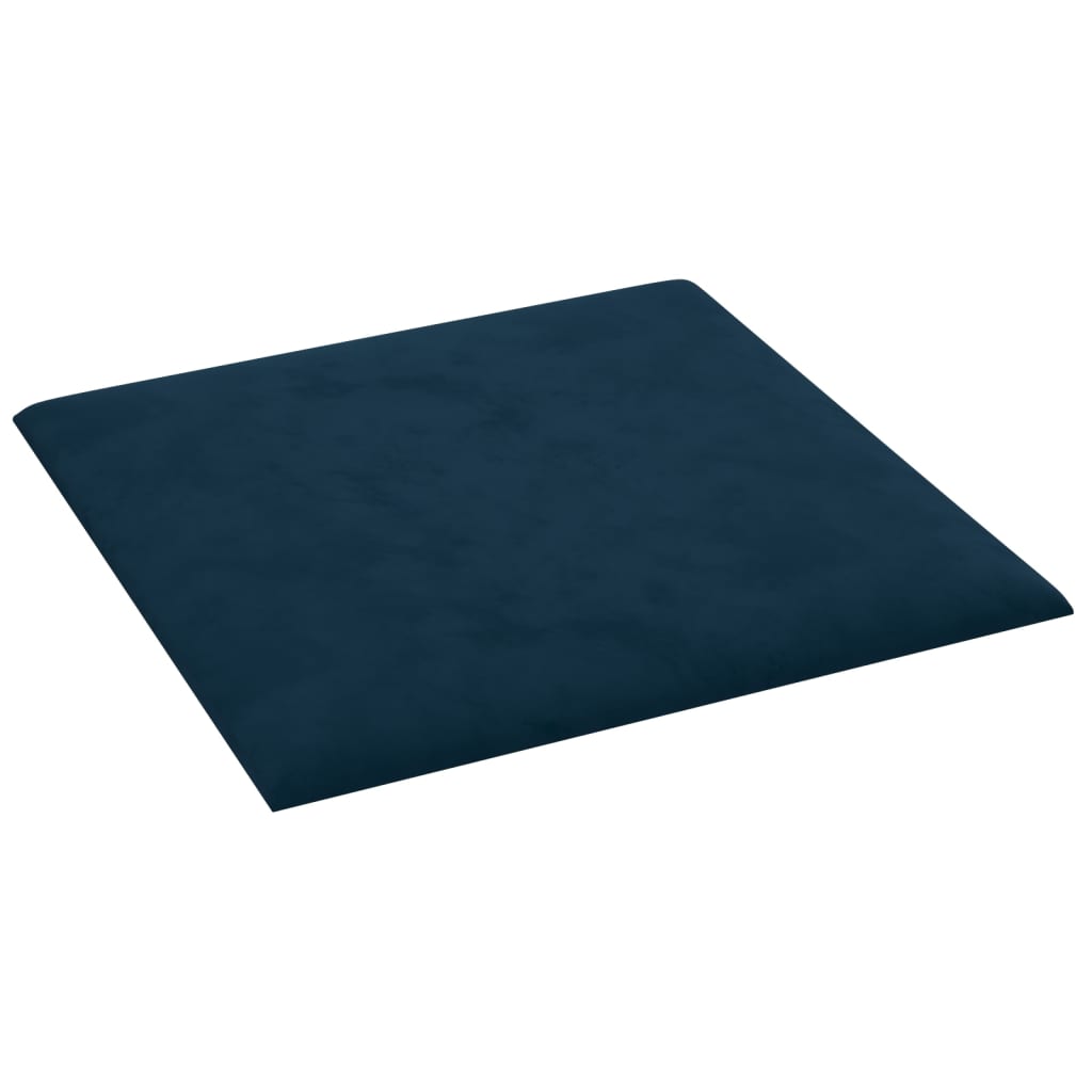 Wandpanelen 12 St 1,08 M² 30X30 Cm Fluweel Blauw
