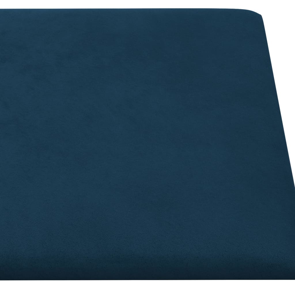 Wandpanelen 12 St 1,08 M² 30X30 Cm Fluweel Blauw