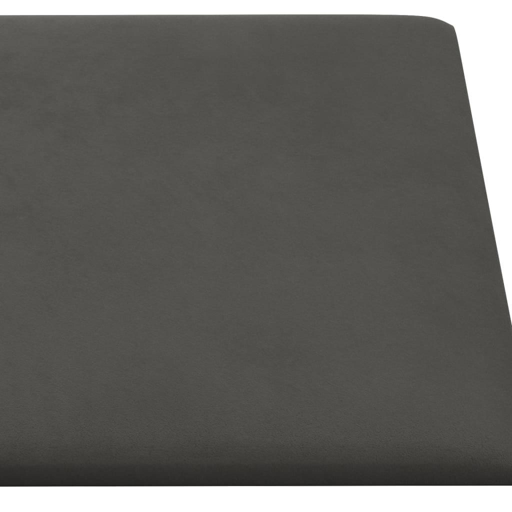 Wandpanelen 12 St 1,08 M² 30X30 Cm Fluweel Donkergrijs