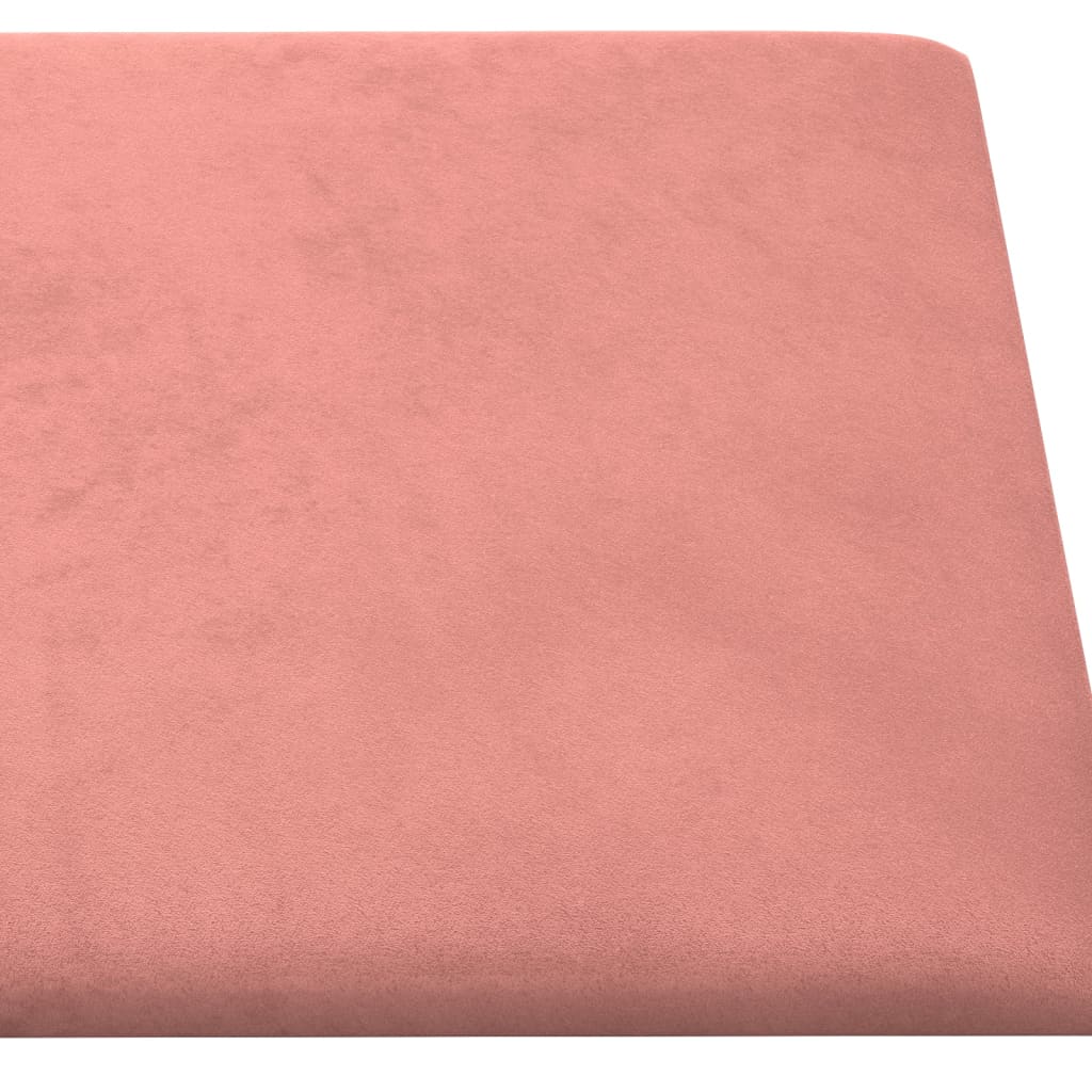 Wandpanelen 12 St 1,08 M² 30X30 Cm Fluweel Roze