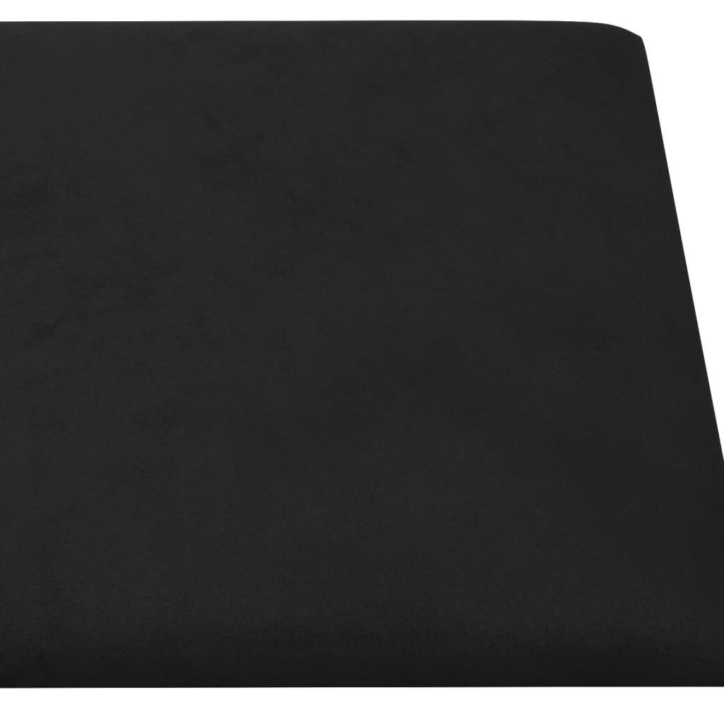 Wandpanelen 12 St 1,08 M² 30X30 Cm Fluweel Zwart