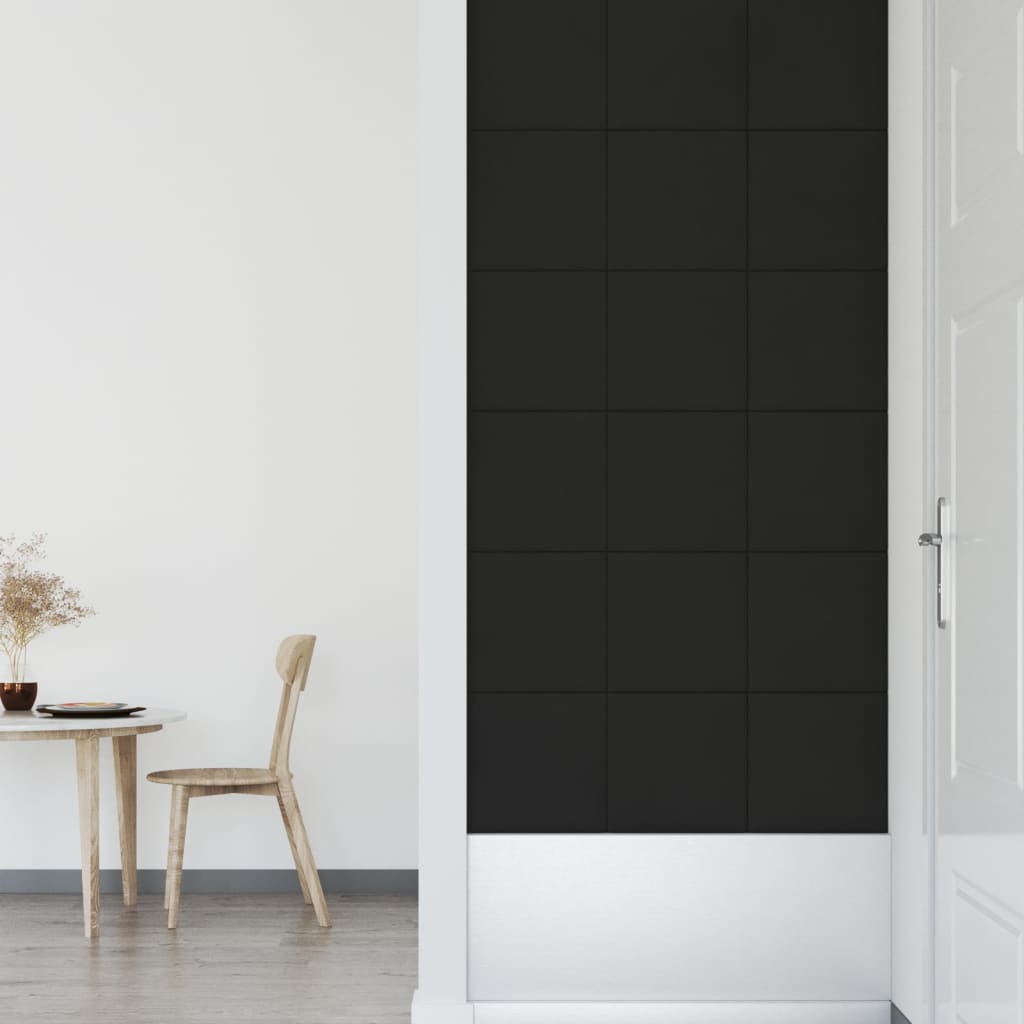 Wandpanelen 12 St 1,08 M² 30X30 Cm Fluweel Zwart