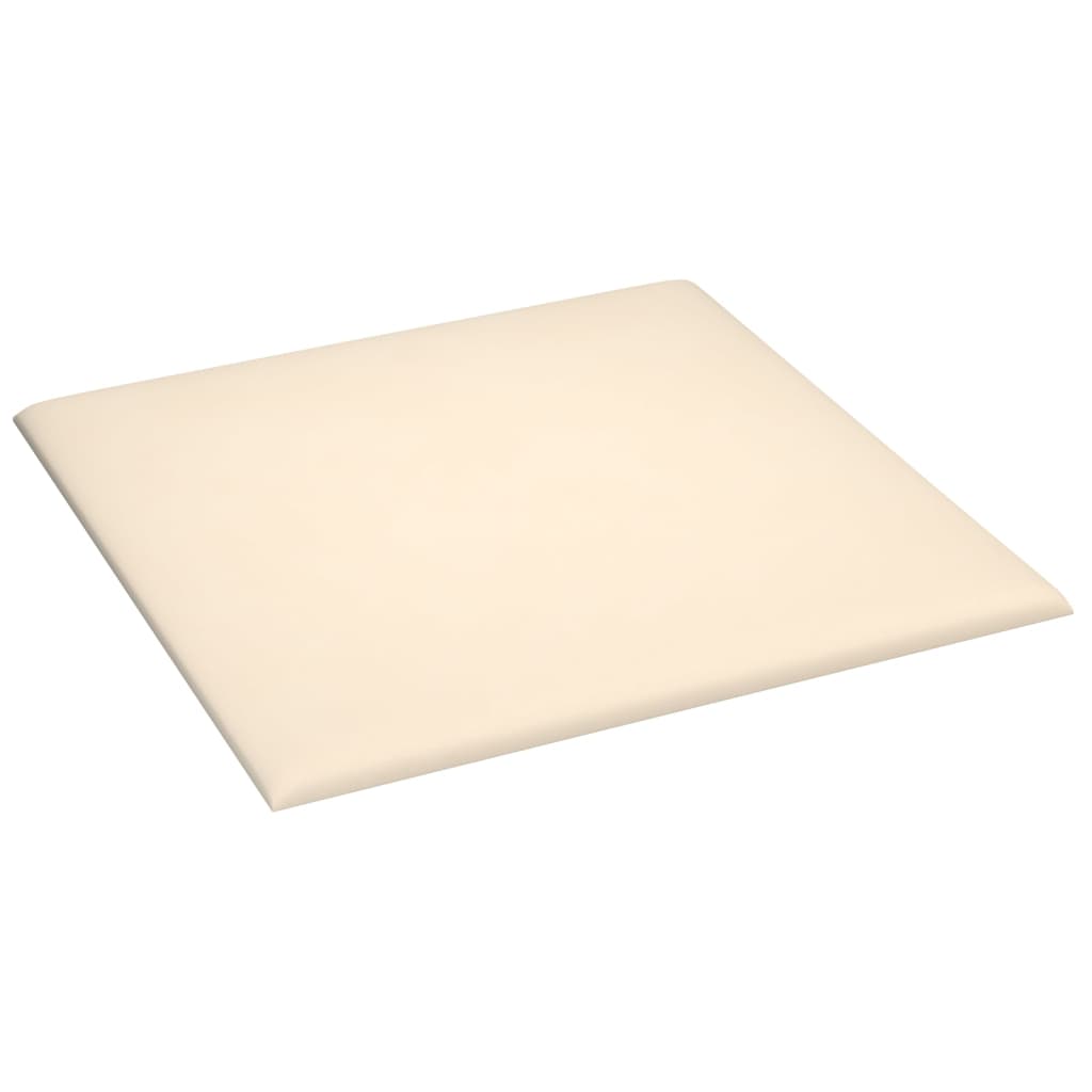 Wandpanelen 12 St 1,08 M² 30X30 Cm Fluweel Crèmekleurig