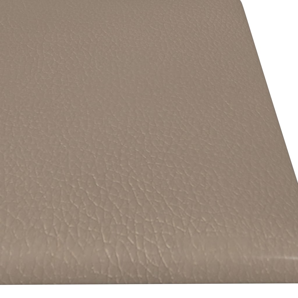 Wandpanelen 12 St 1,08 M² 60X15 Cm Kunstleer Cappuccinokleurig