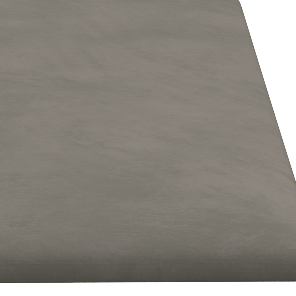 Wandpanelen 12 St 1,08 M² 60X15 Cm Fluweel Lichtgrijs