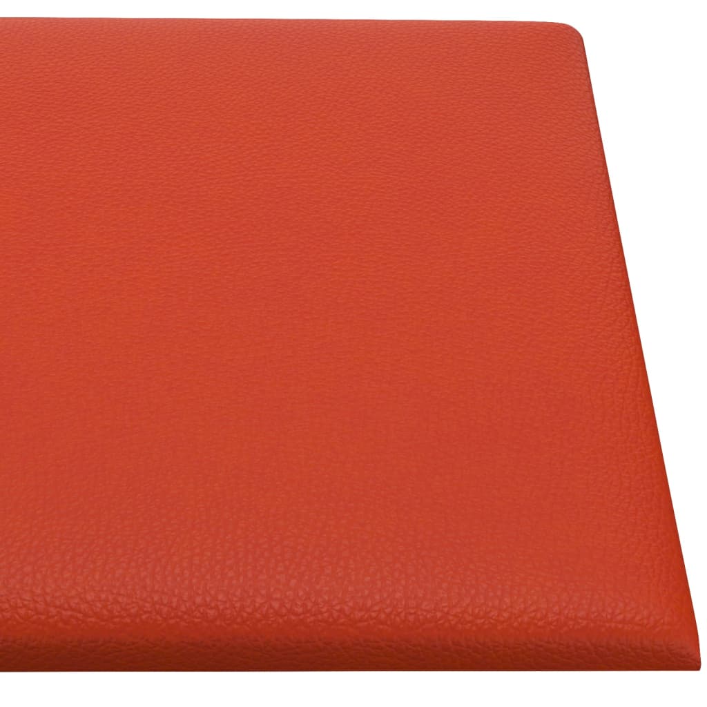 Wandpanelen 12 St 2,16 M² 60X30 Cm Kunstleer Rood